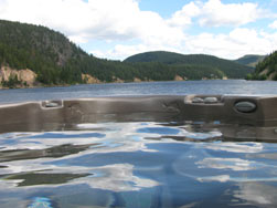 Hot Tub with view of Otter Lake